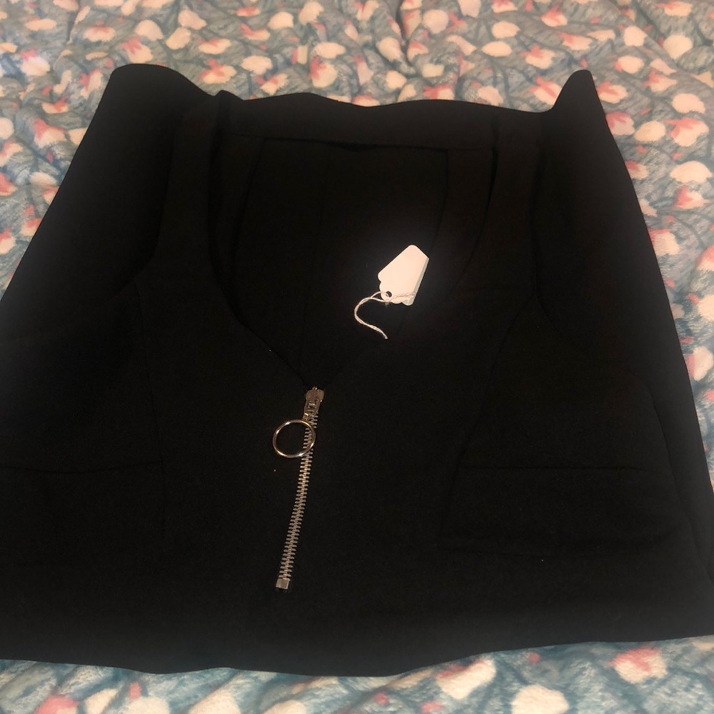 ZARA ZIPPER BODYCON DRESS